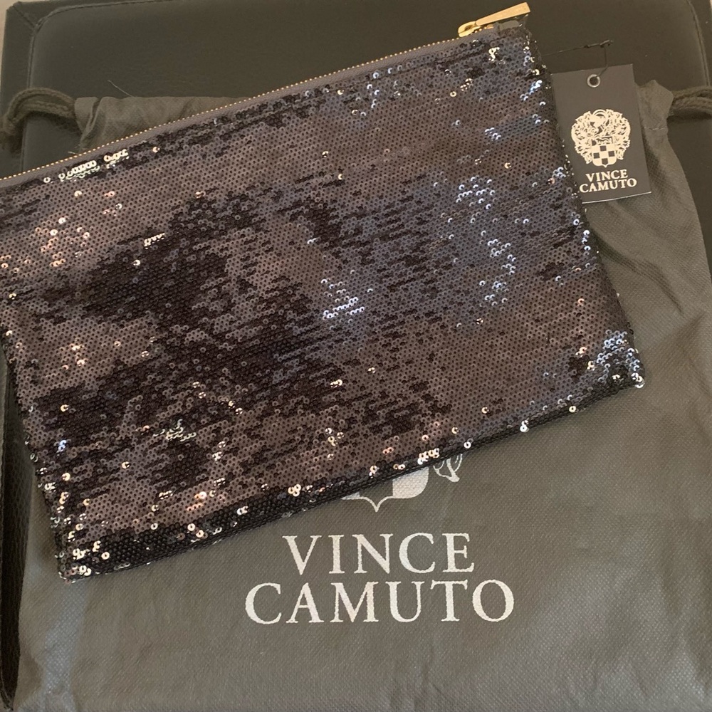 New with Tags Vince Camuto Large Fold-over Sequin Clutch